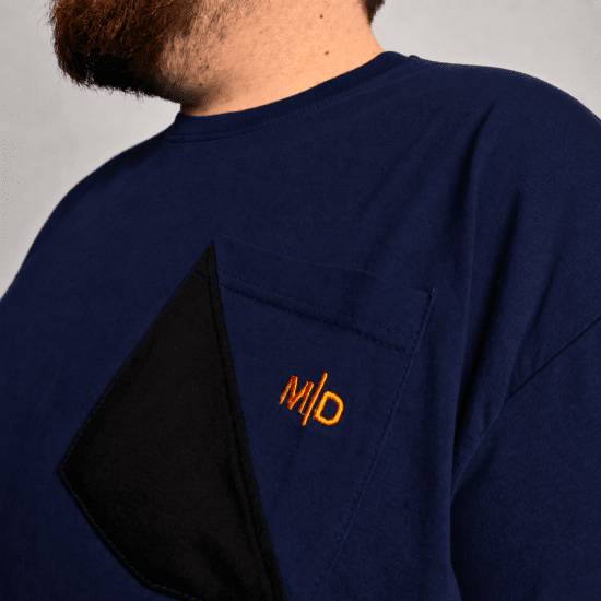 Motley Denim Milan T-skjorte Marineblå - T-skjorter - Store T-skjorter - 2XL-14XL