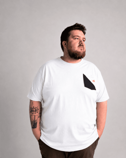 Motley Denim Milan T-skjorte Hvit - T-skjorter - Store T-skjorter - 2XL-14XL