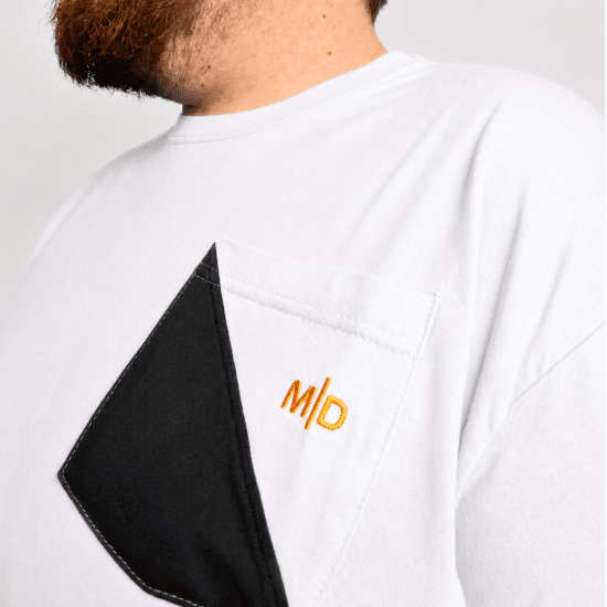 Motley Denim Milan T-skjorte Hvit - T-skjorter - Store T-skjorter - 2XL-14XL