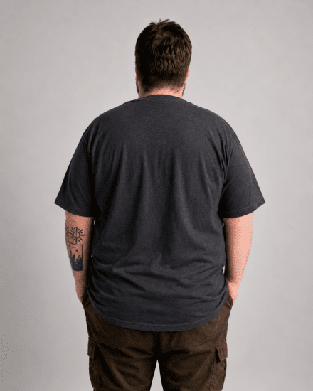 Motley Denim Milan T-skjorte Koksgrå - T-skjorter - Store T-skjorter - 2XL-14XL