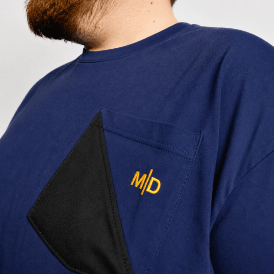 Motley Denim Milan T-skjorte Mørk indigo - T-skjorter - Store T-skjorter - 2XL-14XL