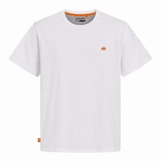 Motley Denim Stockholm T-shirt White - T-skjorter - Store T-skjorter - 2XL-14XL