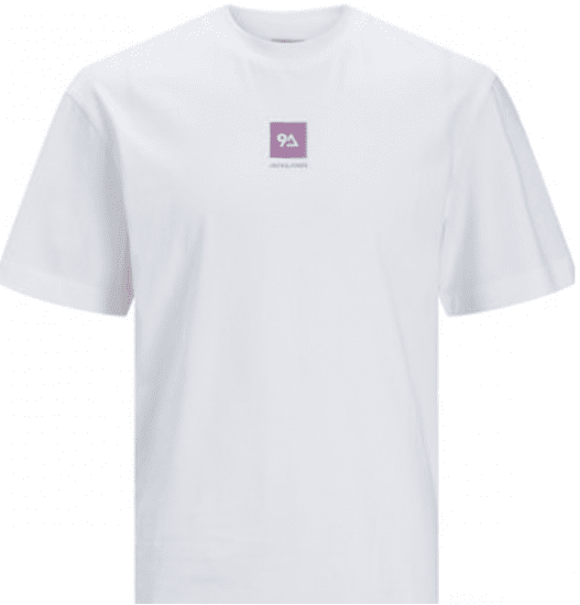 Jack & Jones JCOBEECH T-shirt White - T-skjorter - Store T-skjorter - 2XL-14XL