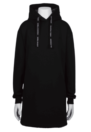 Nora Mikken KRISTINA Long Hoodie Black - Gensere og hettegensere - 