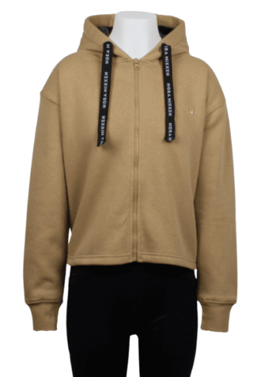 Nora Mikken GERTRUD Cropped Hoodie Camel - DAMEKLÆR XS-XXL - 