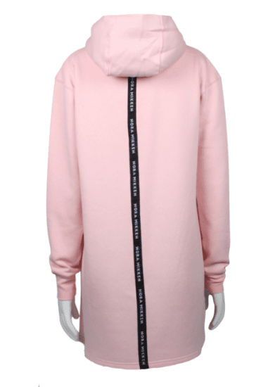 Nora Mikken KADRI WHITE Long Hoodie Pink - DAMEKLÆR XS-XXL - 