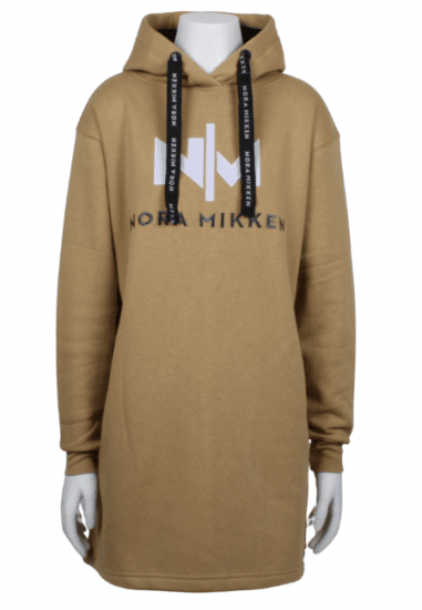 Nora Mikken KADRI WHITE Long Hoodie Camel - Gensere og hettegensere - 