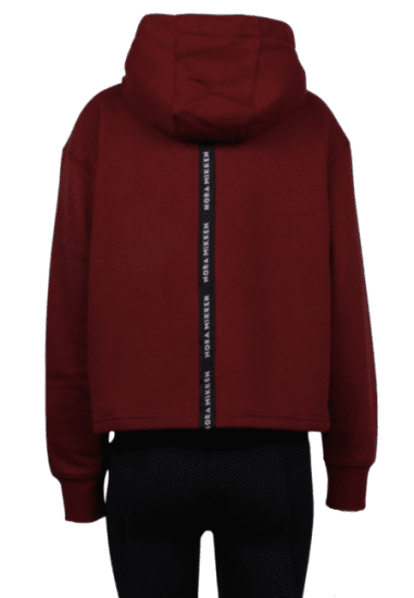 Nora Mikken GERTRUD Cropped Hoodie Burgundy - Gensere og hettegensere - Gensere og hettegensere til dame