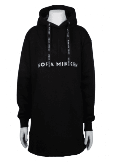 Nora Mikken KADRI Long Hoodie Black - Gensere og hettegensere - 