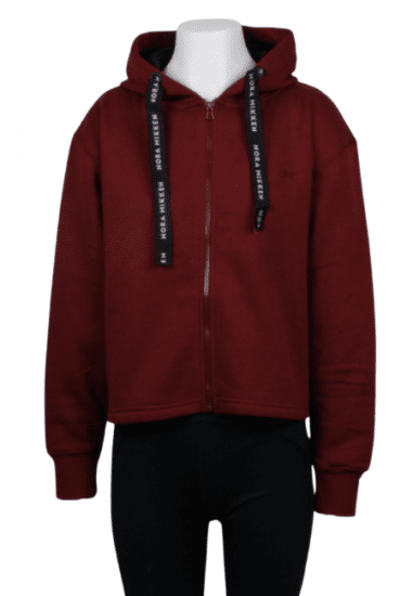 Nora Mikken GERTRUD Cropped Hoodie Burgundy - Gensere og hettegensere - Gensere og hettegensere til dame