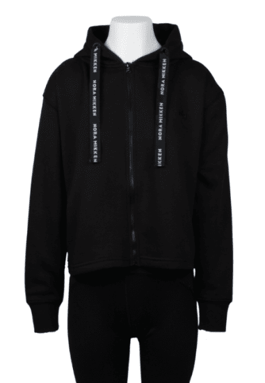 Nora Mikken GERTRUD Cropped Hoodie Black - Gensere og hettegensere - Gensere og hettegensere til dame