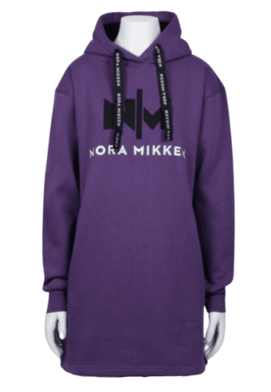 Nora Mikken KADRI Long Hoodie Purple - Gensere og hettegensere - 