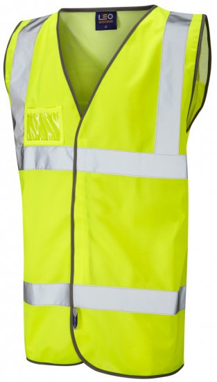 Leo Velator Mesh Back Waistcoat Hi-Vis Yellow - Arbeidsklær - Arbeidsklær i store størrelser
