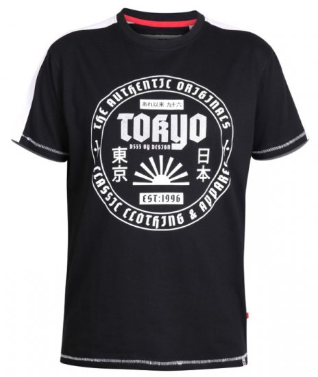 D555 Walton T-shirt Black - T-skjorter - Store T-skjorter - 2XL-14XL