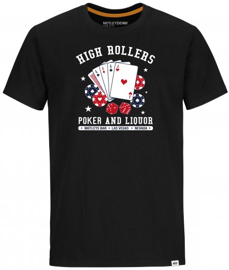 Motley Denim Wells T-shirt Black - T-skjorter - Store T-skjorter - 2XL-14XL