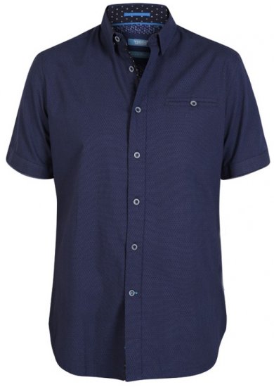 D555 Wesson Shirt Navy - Skjorter - Store skjorter - 2XL-8XL