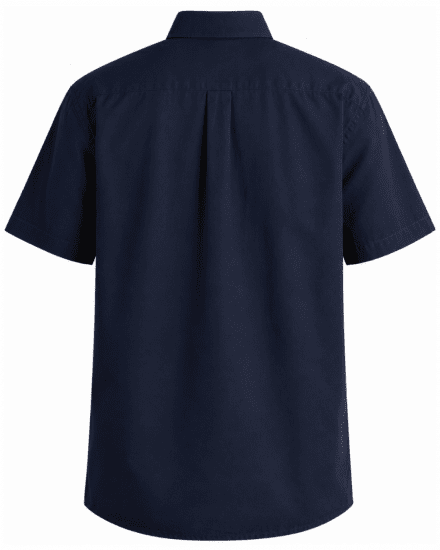 Motley Denim Zagreb Kortermet Skjorte Marineblå - Skjorter - Store skjorter - 2XL-8XL