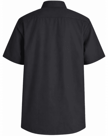 Motley Denim Zagreb Kortermet Skjorte Mørkegrå - Skjorter - Store skjorter - 2XL-8XL