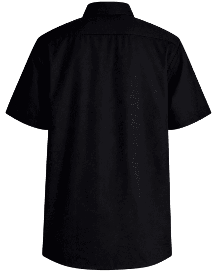 Motley Denim Zagreb Kortermet Skjorte Svart - Skjorter - Store skjorter - 2XL-8XL
